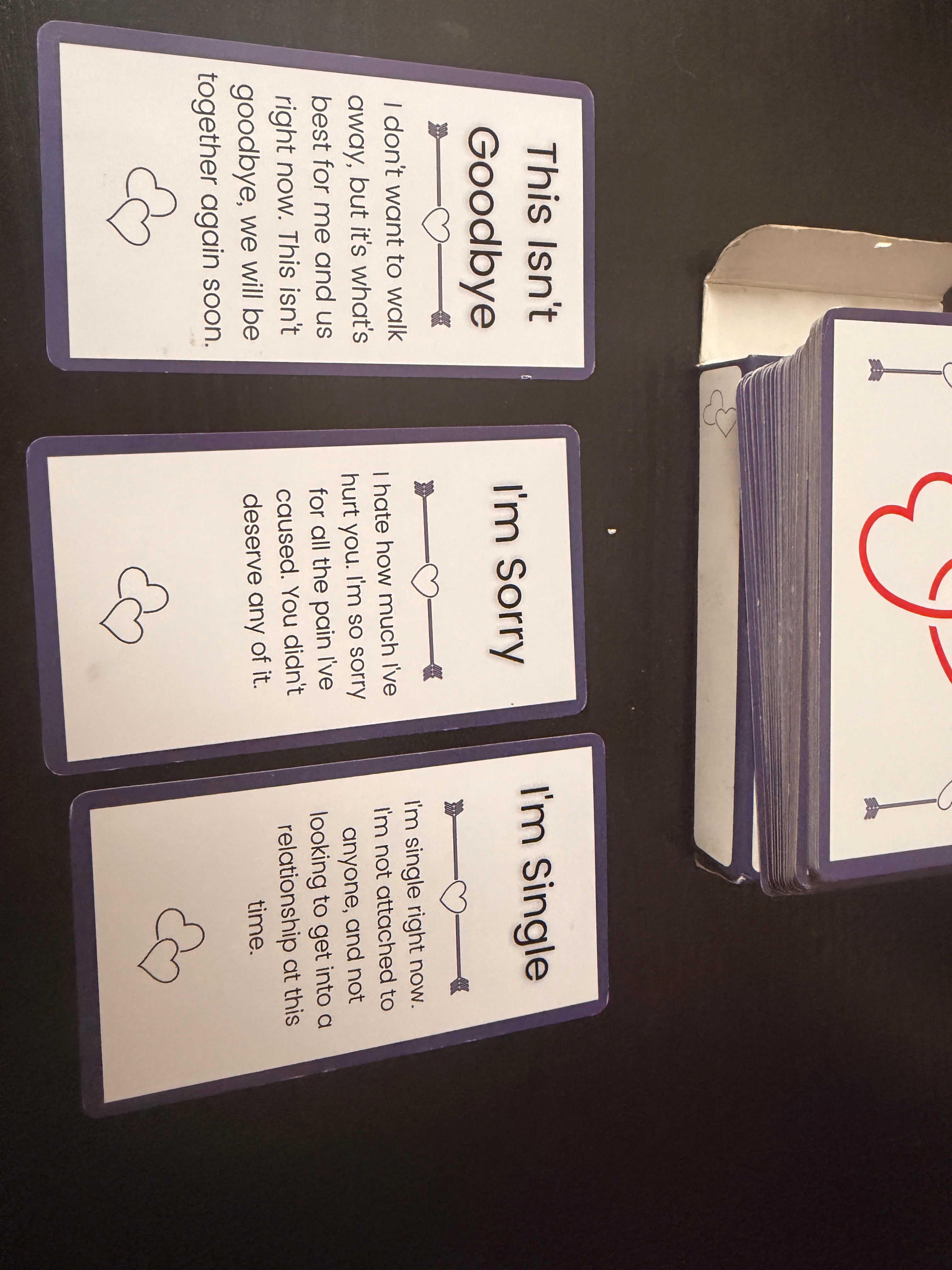 3 card (no communication love msg) (break up)